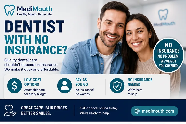 Dentist With No Insurance — find dental care in Gilbert, Arizona with MediMouth
